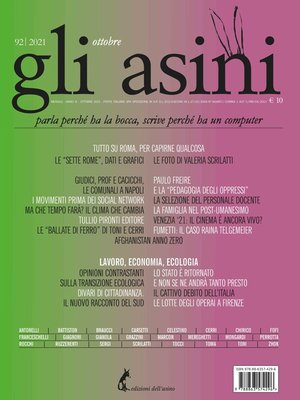 cover image of Gli asini n.92 ottobre 2021